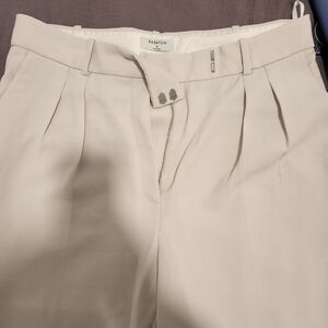 Babaton Light Beige Pleated Pants Sz 12